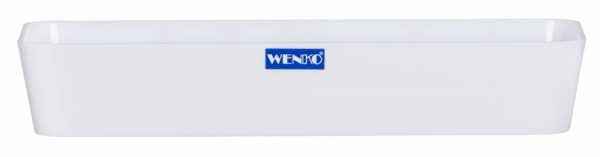 WENKO Shelf Slim, White, 24 X 10 X 4 cm - Safqqa Egypt