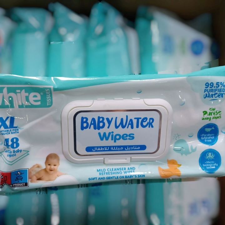 مناديل وايت المبللة للأطفال (48 منديل) مصممة خصيصًا لتوفير تنظيف لطيف وفعّال لبشرة الأطفال الحساسة. تحتوي على مكونات مرطبة ومهدئة تساعد في الحفاظ على نعومة وانتعاش البشرة بعد كل استخدام