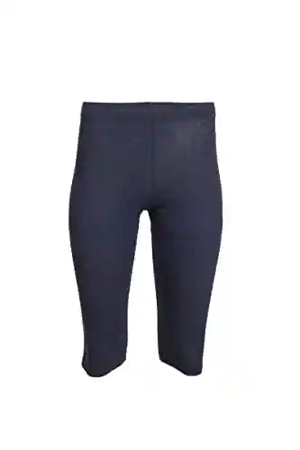 Carina Cotton Solid High-Rise Elastic-Waist Cropped Leggings for Women - Safqqa Egypt