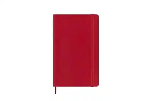 Moleskine 2023 Weekly Planner – 12-Month Diary & Notebook, Large (13x21 cm), Soft Cover, Scarlet Red - Safqqa Egypt