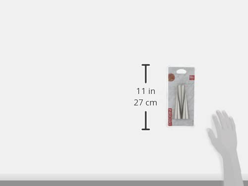 نشابة العجين المزدوجة للتشكيل من بيدريني - مجموعة 3 قطع ستانلس ستيل