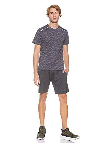 Magma Patterned Round-Neck Short-Sleeve Regular Fit T-shirts for Men - Safqqa Egypt