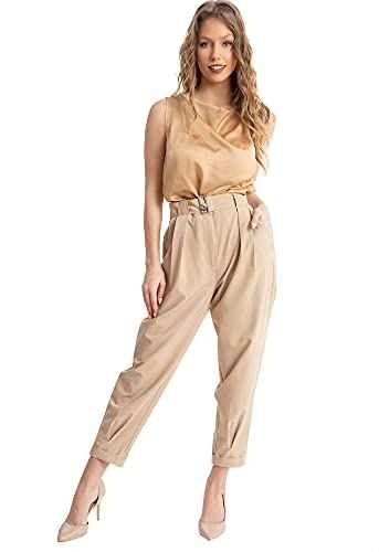 Dalydress Dare Sleeveless Cowl Neck Blouse with Side Slits for Women - Safqqa Egypt