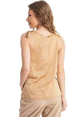 Dalydress Dare Sleeveless Cowl Neck Blouse with Side Slits for Women - Safqqa Egypt