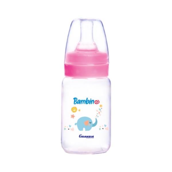Granzia Bambino Classic Baby Feeding Bottle Rose 100 ML