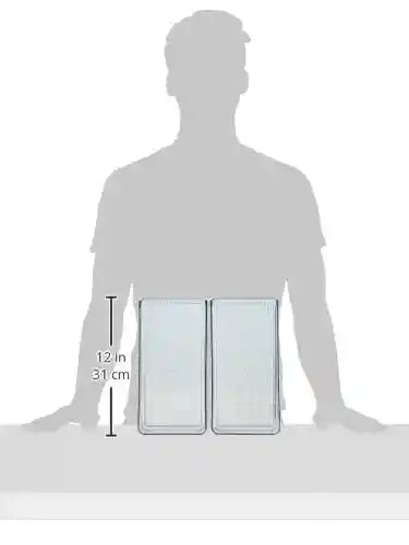 iDesign Linus Clear Storage Bins for Fridge and Freezer, Set of 2, 11