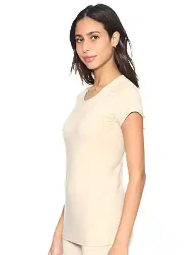 Carina Women's Short Sleeves Round-Neck Solid Undershirt - Safqqa Egypt