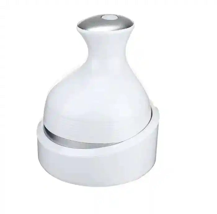 LIARTY White Electric Scalp Head Massager With 4 Removable Heads Attachments For Stimulating Hair Growth - Safqqa Egypt