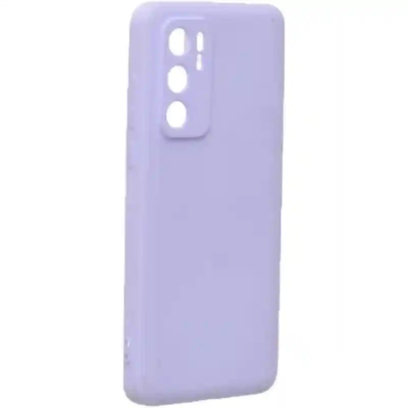 Generic Silicone Phone Case With Four Angles Protection Edges And Modern Design For Huawei P40 6.1 Inch - Lavender - Safqqa Egypt