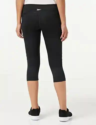 Reebok Women's Workout Ready Mesh Capri Leggings - Safqqa Egypt