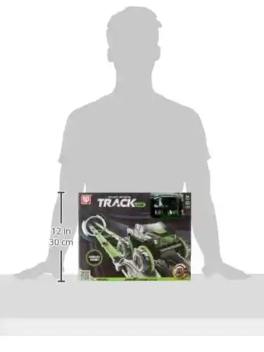 Electric Stunt Rolling Rail Car Track - Medium Size with Lights - Safqqa Egypt