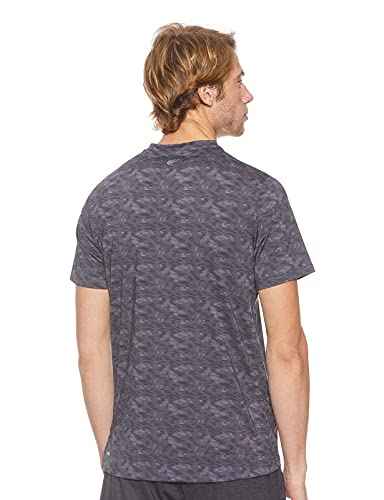 Magma Patterned Round-Neck Short-Sleeve Regular Fit T-shirts for Men - Safqqa Egypt