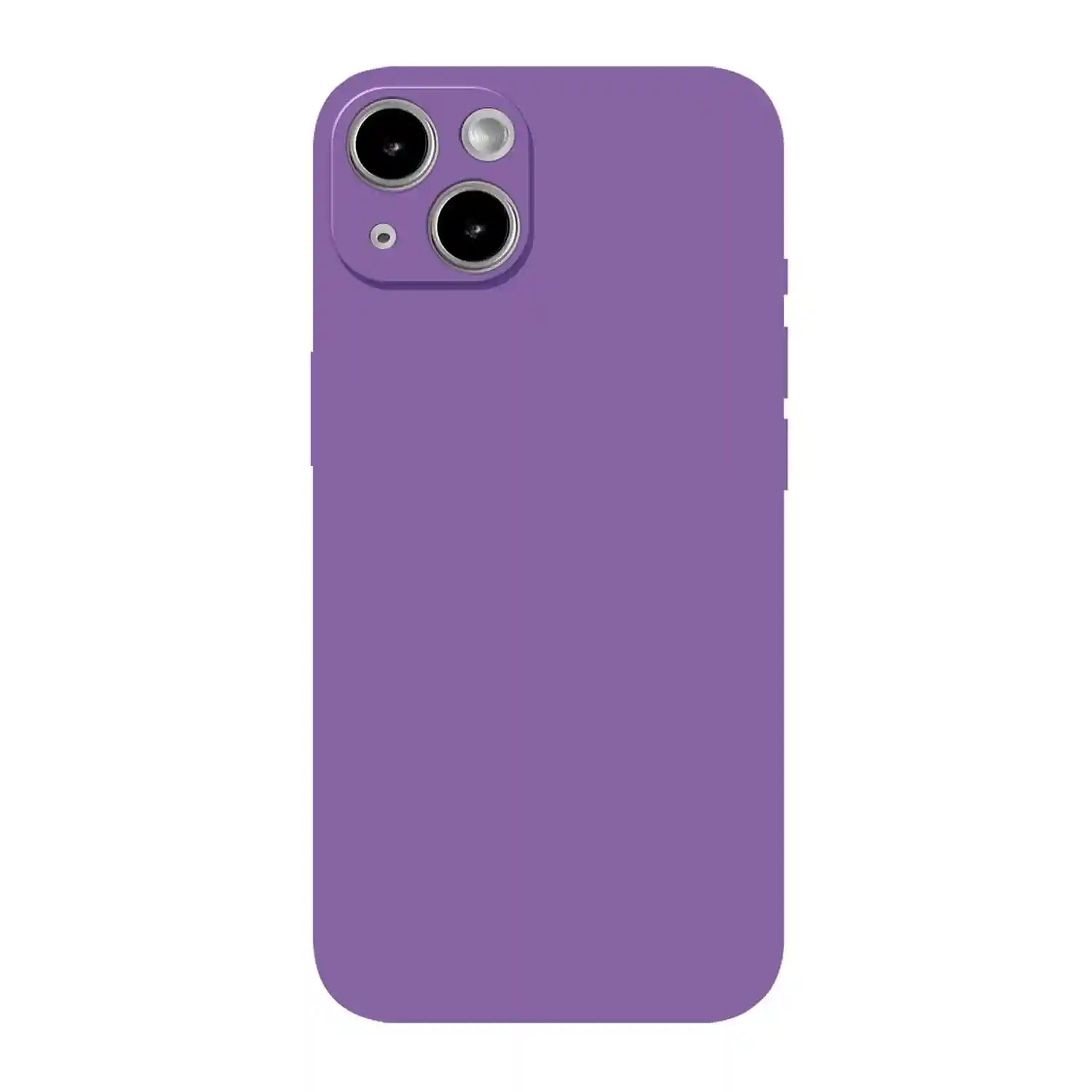 Case for iPhone 13, 6.1-Inch, Silky-Soft Touch, Full-Body Protective Case, Shockproof Cover with Microfiber Lining(purple) - Safqqa Egypt