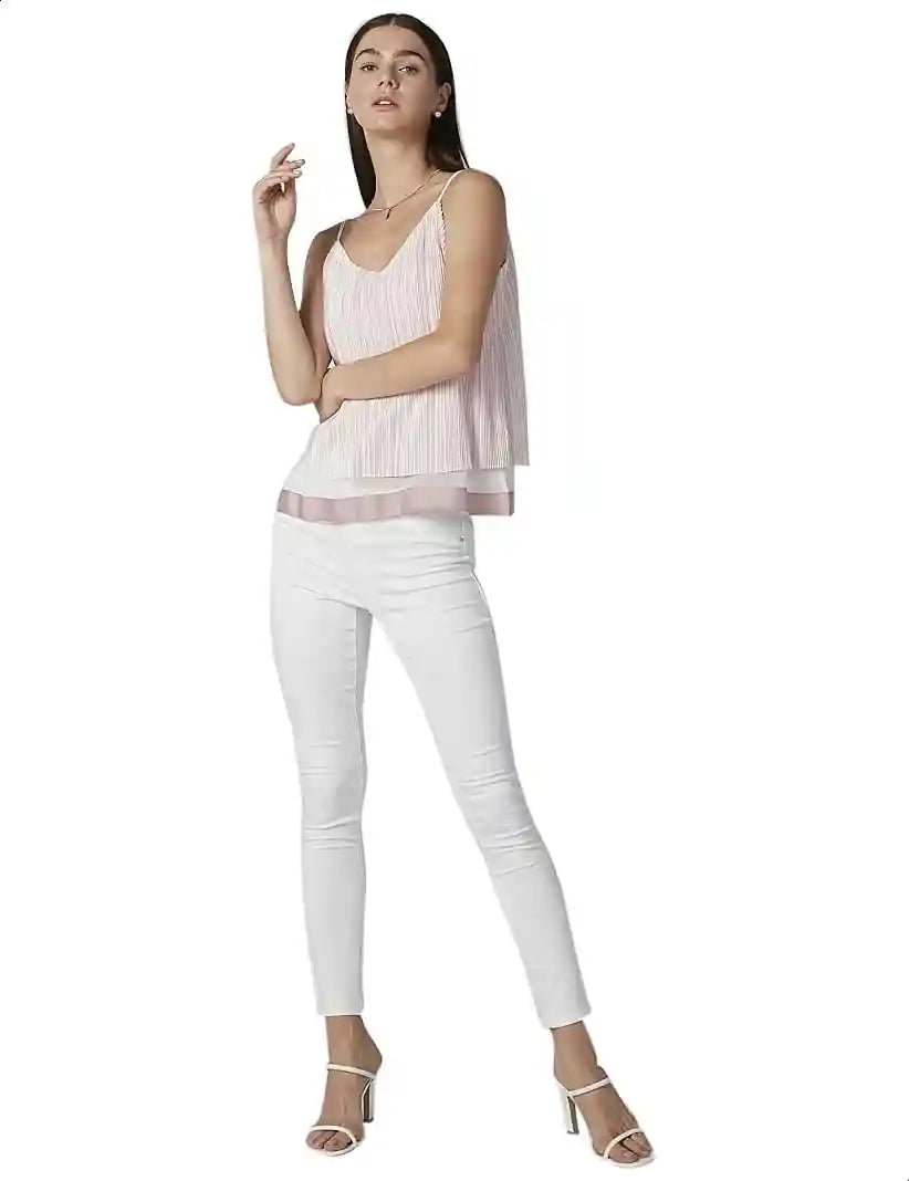 2Xtremz Striped Spaghetti Strap Blouses for Women - Safqqa Egypt