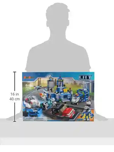 BanBao Police Station Classic Model Building Blocks Set - City Construction - Safqqa Egypt