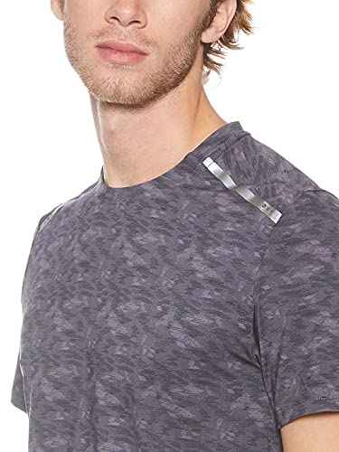 Magma Patterned Round-Neck Short-Sleeve Regular Fit T-shirts for Men - Safqqa Egypt