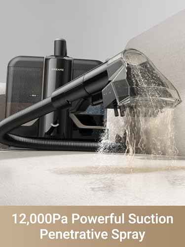 Dreame N10 Spot Cleaner, 12000Pa Suction with Penetrative Spray Carpet Cleaner, 60°C Hot Water Stain Removal, Self-Cleaning Hose, Lightweight Multi-Surface Cleaning with Stain Tools,-Have Scratches - Safqqa Egypt