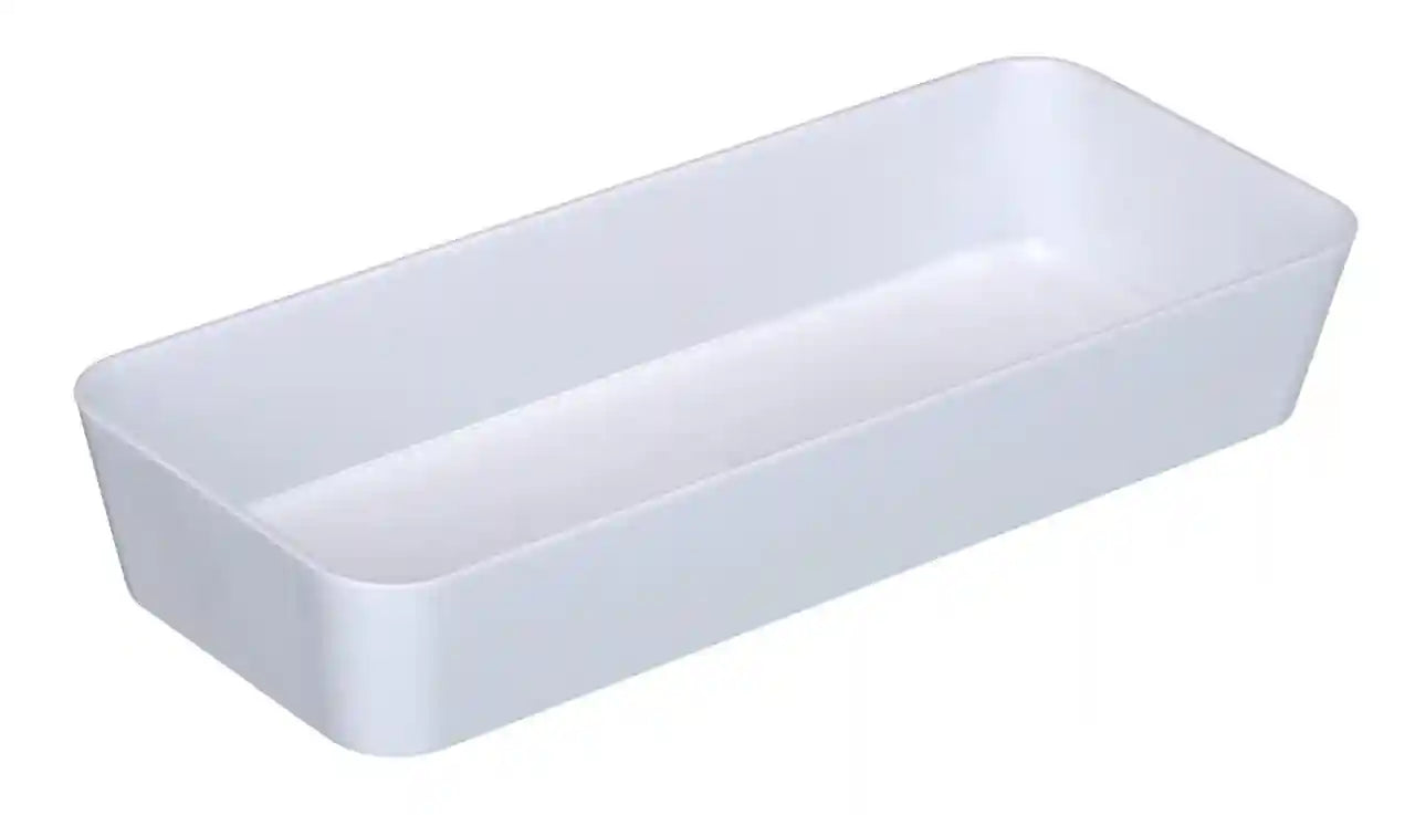 WENKO Shelf Slim, White, 24 X 10 X 4 cm - Safqqa Egypt
