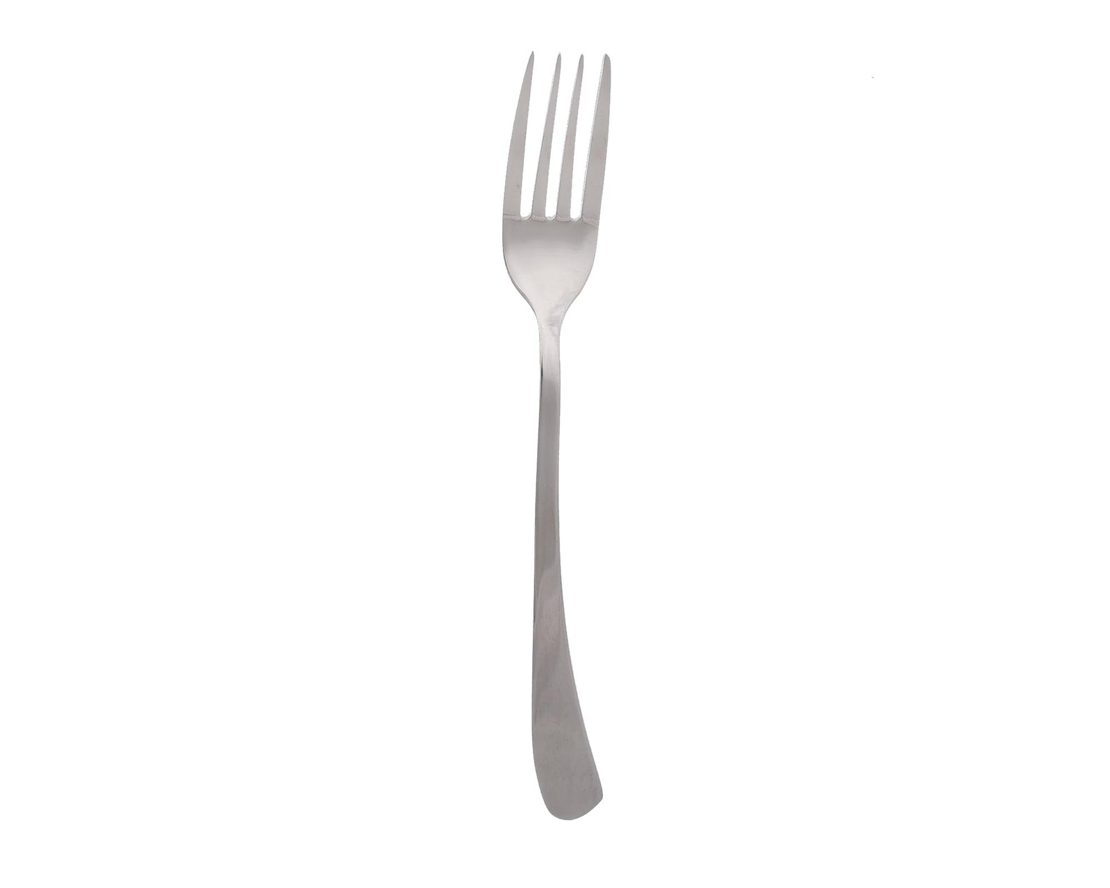 طقم شوك لترابيزة الطعام بتصميم منحني ومرآة من الستانلس ستيل من زينيا، 3 قطع