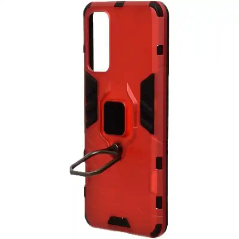 Generic Plastic Phone Case With Silcone Protection Edges And Metal Finger Holder Compatible With Honor 30 6.53" - Safqqa Egypt