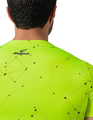 Magma Polyester Printed Short Sleeves Round Neck Sport T-Shirt for Men - Safqqa Egypt