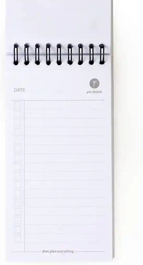 YM Sketch 1148 Notebook To Do List - 80 Sheets, Size (8.5 x 16 cm) Pomegranate - Safqqa Egypt