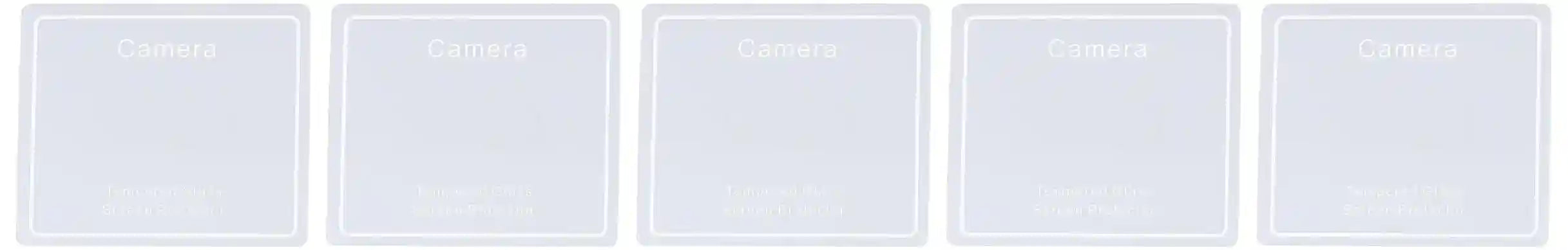 Generic Glass Tempered Anti Burst Camera Lens Protector With Fit Lens For K1 Set Of 5 pieces - Transparent - Safqqa Egypt