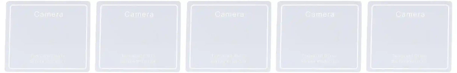 Generic Glass Tempered Anti Burst Camera Lens Protector With Fit Lens For K1 Set Of 5 pieces - Transparent - Safqqa Egypt