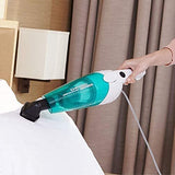 مكنسة كهربائية الكتريك 2× 1 من ديرما، لون ابيض واخضر، موديل DX118C