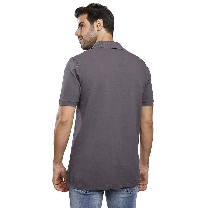 Coup Slim Fit Plain Polo Shirt with Short Sleeves and Button Closure - Safqqa Egypt