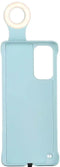 hard back cover with front camera lamp for oppo reno 5 pro mobile phone - light blue - Safqqa Egypt