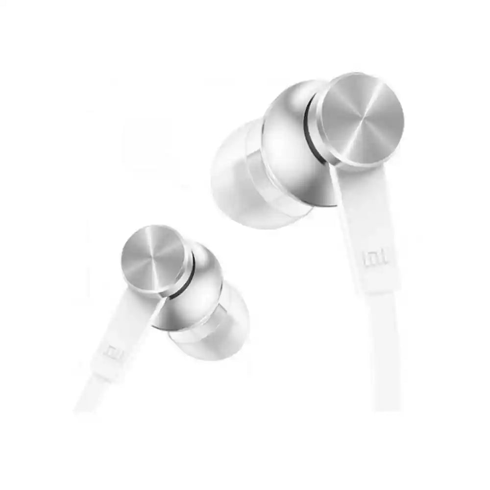 Xiaomi Piston in-Ear Headphones with High-Fidelity Sound, Built-in Microphone, and Comfortable Silicone Ear Tips in Matte Silver for an Enhanced Listening Experience and Clear Calls - Safqqa Egypt
