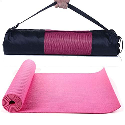 حصيرة يوغا من Gymbit مصنوعة من PVC – مع حقيبة حمل – 173×61 سم – سُمك 6 مم