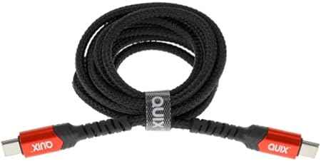 Fast Charging and Data Transfer Cable Certified MFI Program - USB-C to USB-C Connector - Braided Reinforced Nylon Anti-Tangle - Charging Port Made of Aluminum for Highly Resistant Phones - Safqqa Egypt