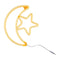 HILALFUL Moon Star Medium | Suitable for Living Room, Bedroom and Outdoor | Perfect Festive Gift for Home Decoration in Ramadan, Eid, Birthdays, Weddings, Housewarming | 1.5 m Cable - Safqqa Egypt