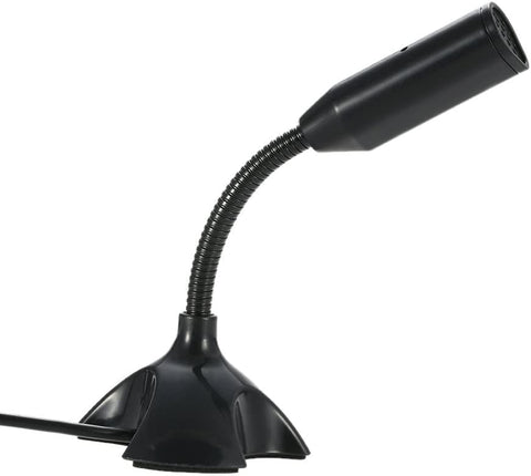 ميكروفون مكتبي قابل للتعديل Keendex kx 2764 360 USB يدعم الدردشة الصوتية والتسجيل - أسود