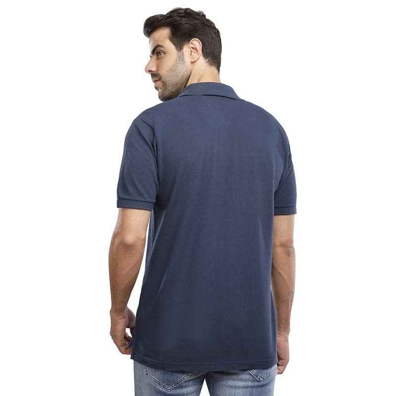Coup Slim Fit Plain Polo Shirt with Short Sleeves and Button Closure - Safqqa Egypt