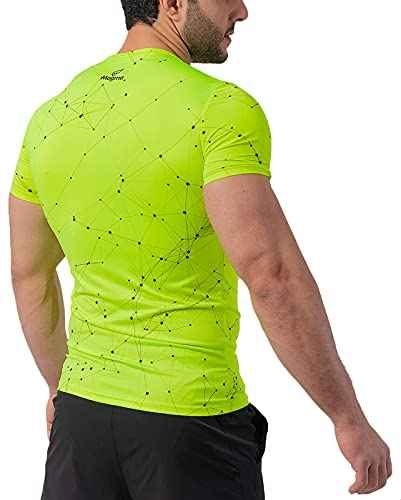Magma Polyester Printed Short Sleeves Round Neck Sport T-Shirt for Men - Safqqa Egypt