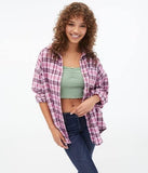 قميص نسائي من AEROPOSTALE 7778F21A بأزرار سفلية