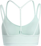 حمالة صدر رياضية خفيفة الوزن للتدريب للنساء من Adidas YO ESS LS BRA HE0125 (أخضر ثلجي)
