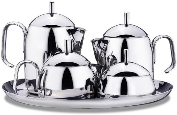 طقم شاي وقهوة كوركماز بيرا المكون من 9 قطع إضافة أنيقة وعملية لأي مطبخ أو طاولة طعام. يتضمن الطقم 4 أكواب، 4 صحون تقديم، وصينية لتقديم الشاي أو القهوة للعائلة والضيوف