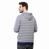 هودي مخطط بقصّة Slim Fit للرجال من COUP بأكمام طويلة وجيوب واسعة