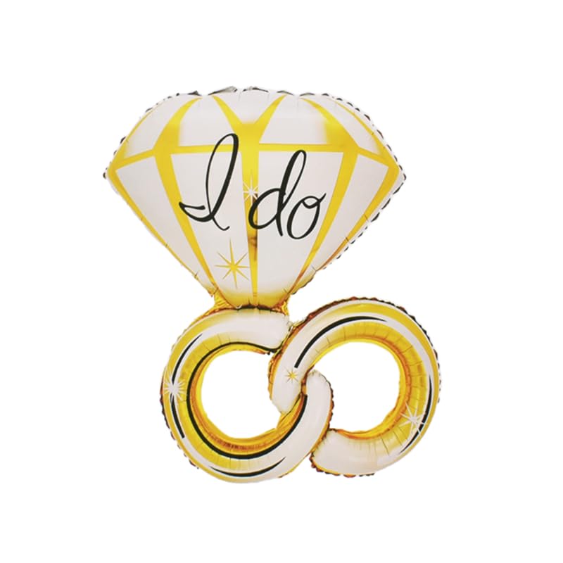 بالون كبير من الفويل على شكل خاتم مثالي لحفلات الخطوبة