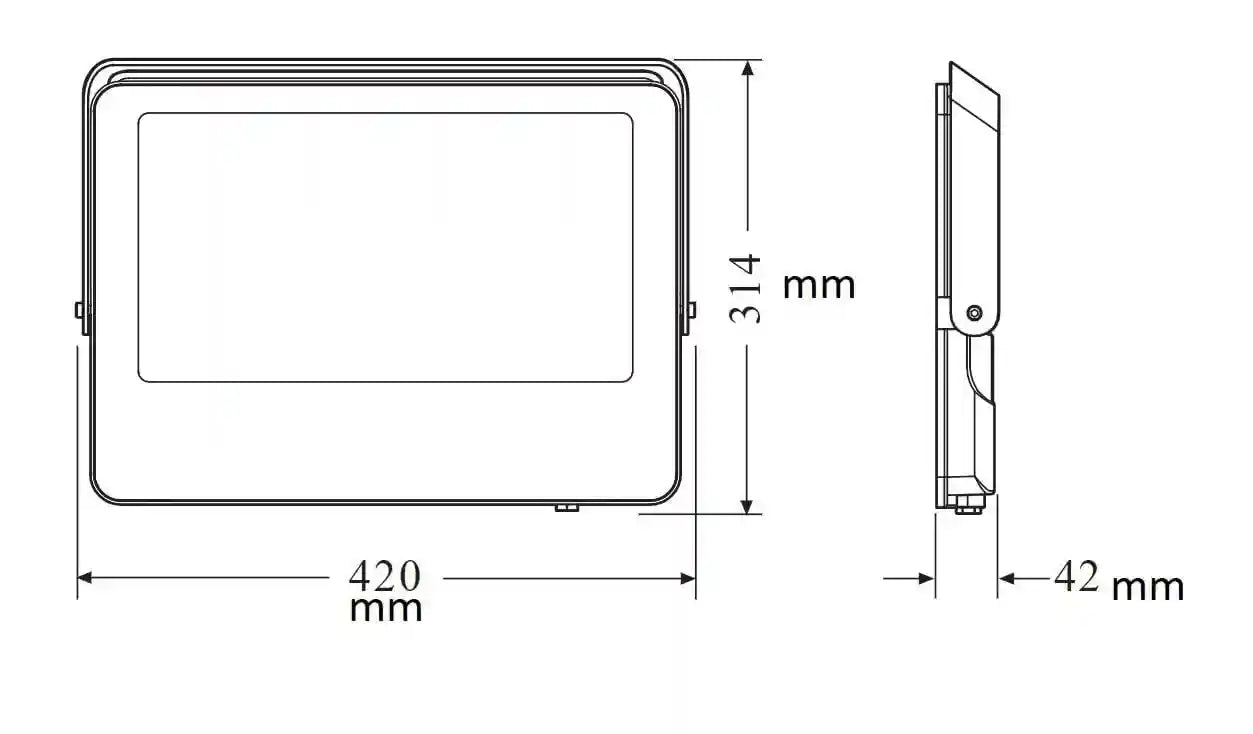 Ledvance Led Eco Flood Light 100 W, White, Warm White, Ledv-Eco-Fl-200W-Cw- Damage Box - Safqqa Egypt
