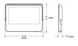 ضوء فيضان إيكو ليدفانس ليد 100 واط، أبيض، أبيض دافئ، Ledv-Eco-Fl-200W-Cw- صندوق تالف