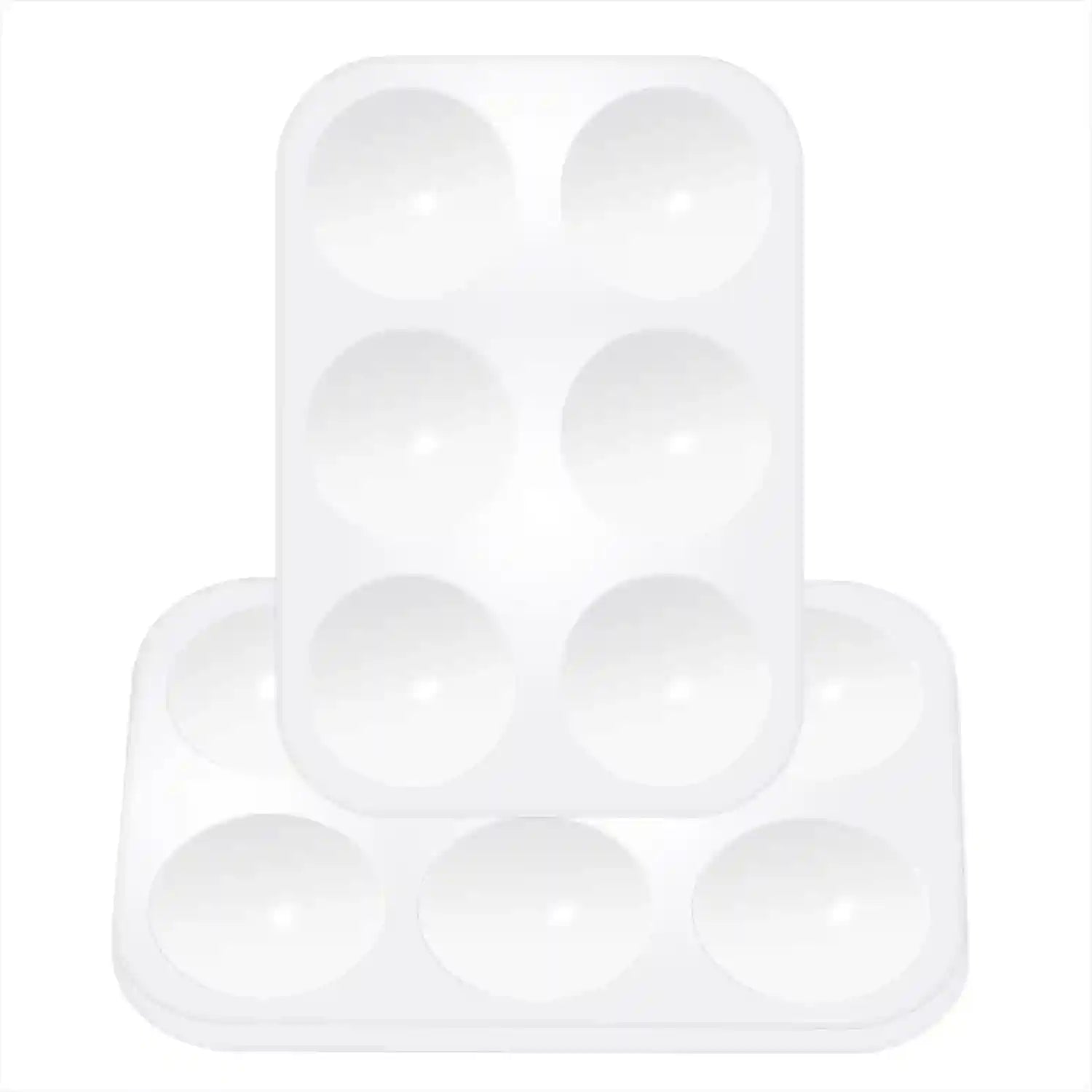 Penta Angel Art Paint Tray Palette 3Pcs 6 Well Plastic Rectangular Paint Tray for Watercolor Painting - Safqqa Egypt