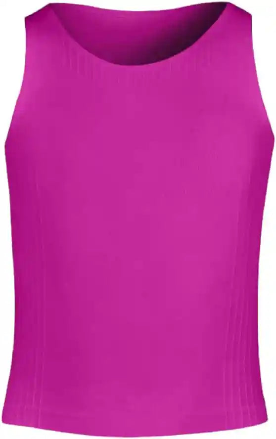 Silvy La Mella Girls' Lycra Sleeveless Top Underwear - Fuchsia (4-6 Years) - Safqqa Egypt