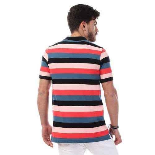 Andora mens Striped Slim-Fit Polo Shirt 29S20M8701BS - Safqqa Egypt
