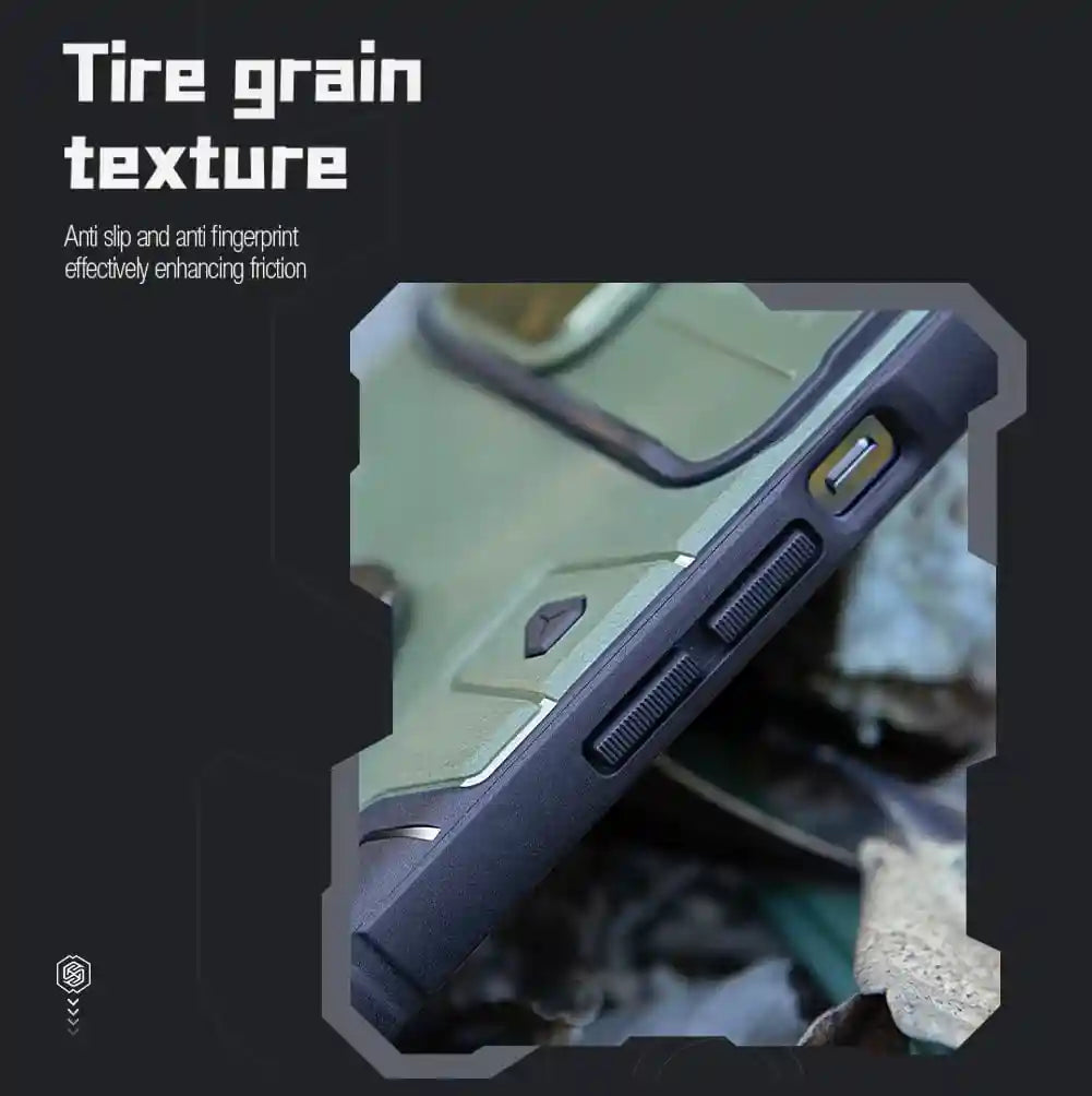 Nillkin CamShield Armor Pro Magnetic Series Cover Case Designed For Apple iPhone 14 Plus - Dark Green - Safqqa Egypt