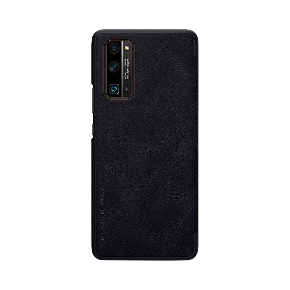 Nillkin Qin Leather Series Cover Case Designed For Huawei Honor 30 Pro/Honor 30 Pro Plus - Black - Safqqa Egypt